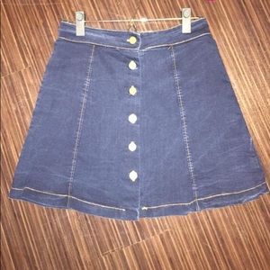 Blue jean skirt